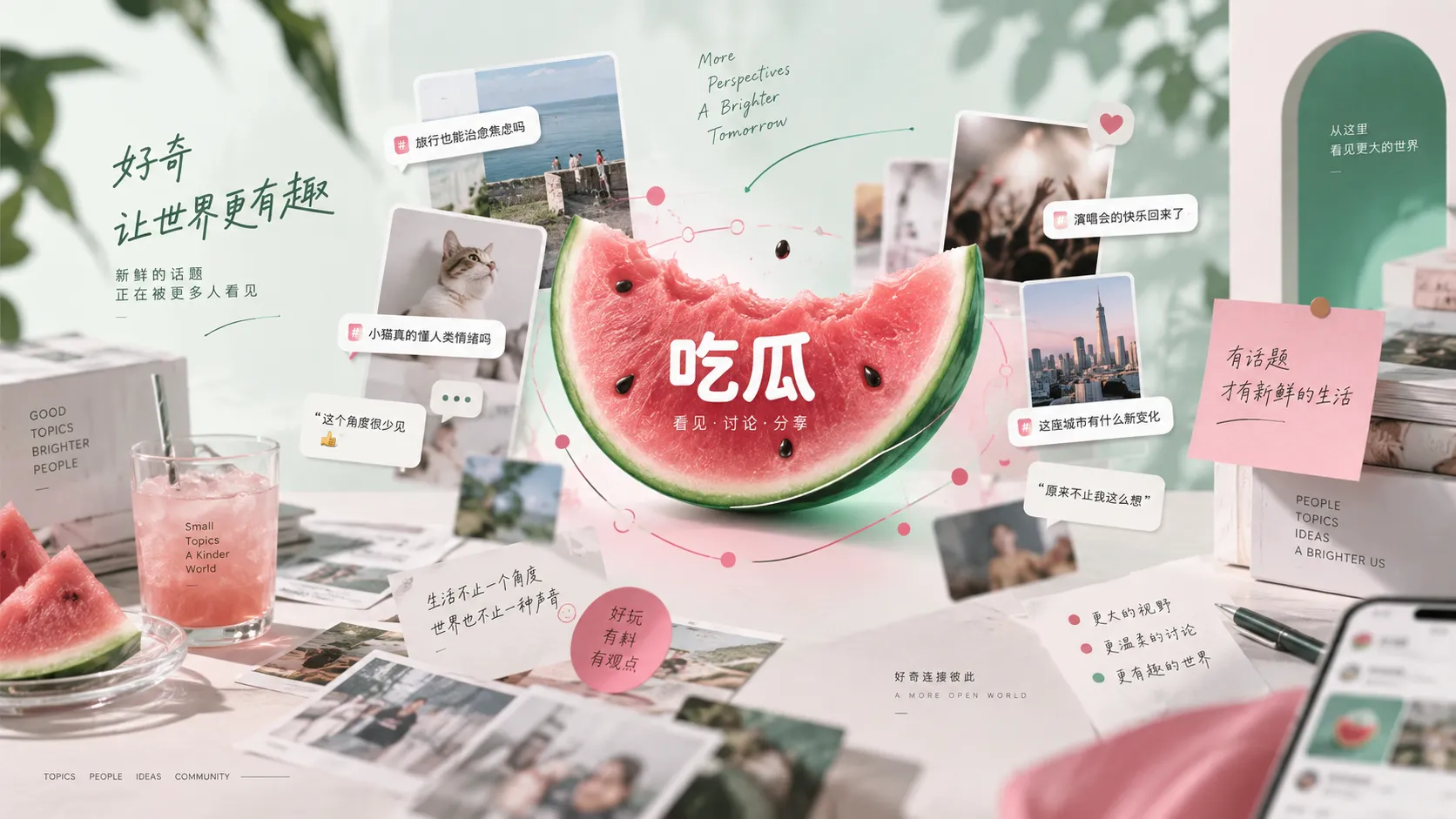 网络信息阅读主题视觉图